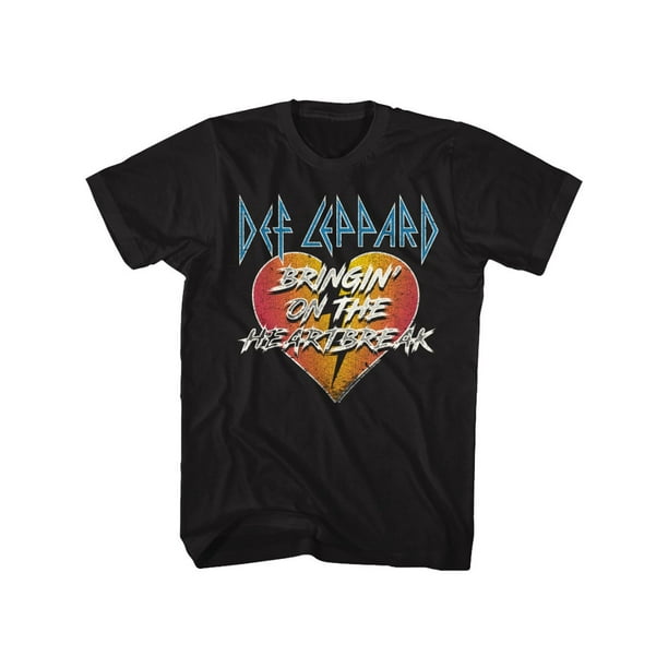 Def Leppard Bringin On The Heartbreak Adult T Shirt Heavy Metal Music